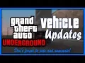 GTA: Underground | Vehicle updates