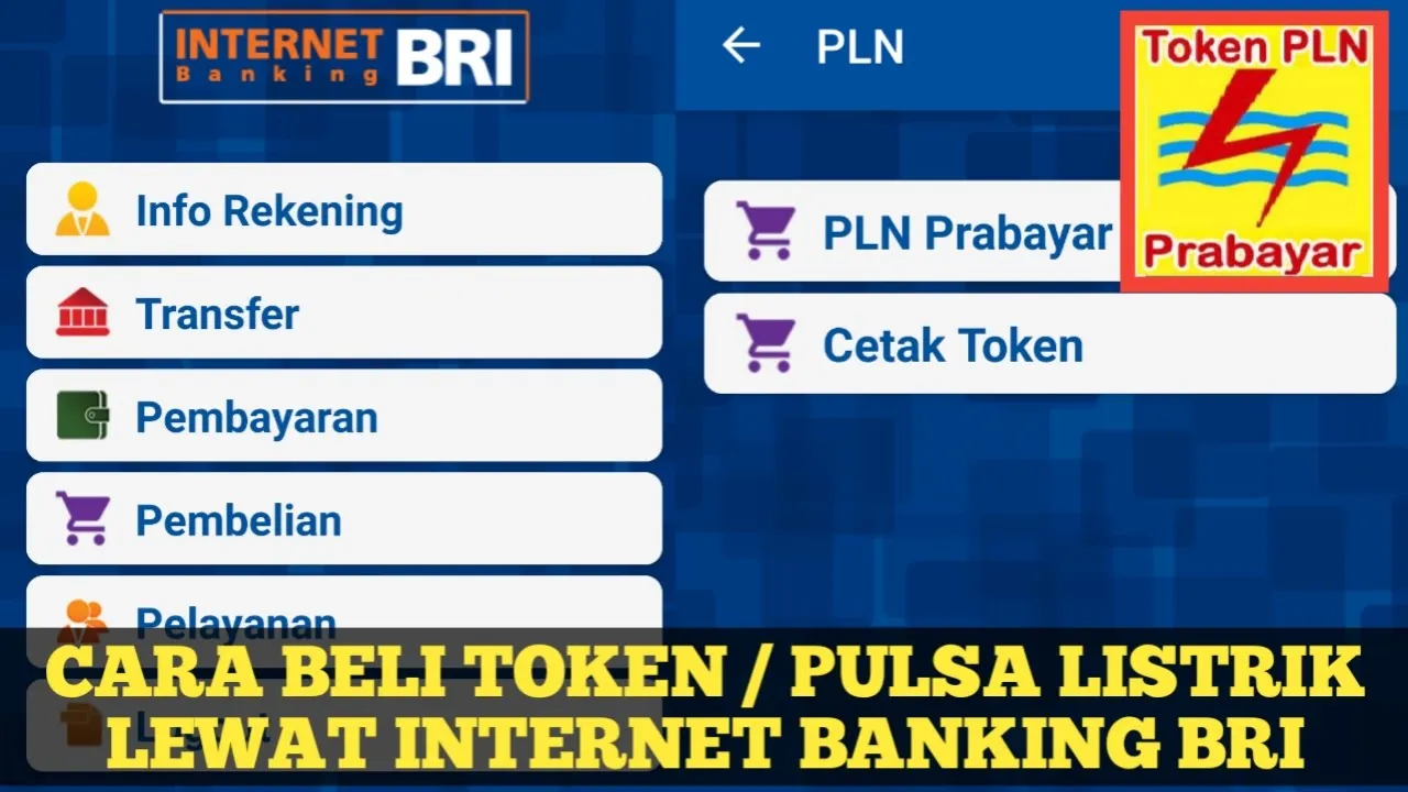 Cara beli pulsa listrik di sms bangking BNI lewat handpone/hp