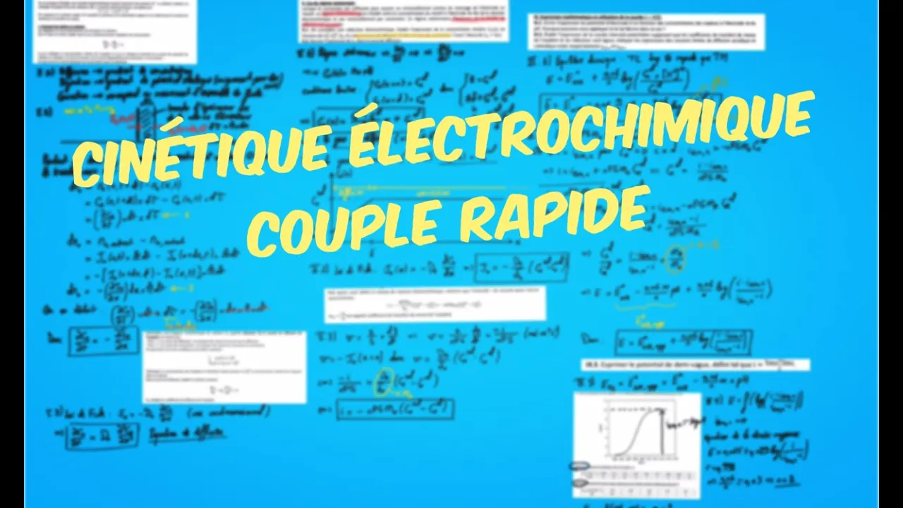 Cinétique électrochimique limitée par la diffusion (exercice)