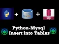 Python Mysql Insert into Tables