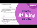 Formatting APA Headings and Subheadings 6th Edition Scribbr