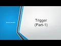 24 Trigger in SQL Server