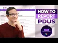 How to Report your PDUs on the PMI Website