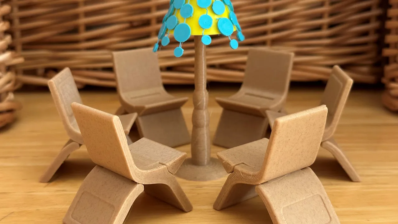 Print in Place Folding Chairs