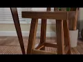 Baxton Studio Bali Pari Luli Natural Brown Counter Stool - The Classy Home