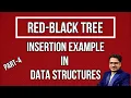 Red Black Tree in Data Structure Red Black Tree Insertion Example PART 5 4