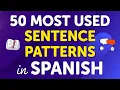 Mastering the Top 50 Most Used Spanish Sentence Patterns Usage and Many Examples