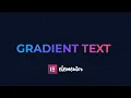 Gradient Text Effect with Elementor Elementor Tips and Tricks