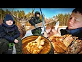 Lagu УНИКАЛЬНЫЕ КАДРЫ С ЧЕРНИЧНОГО ХУТОРА: рыбалка и олени, суп и драники.