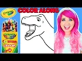 Color a T-Rex Dinosaur Along With Me COLOR ALONG WITH KIMMI