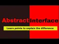 java interface tutorial abstract class vs interface in java