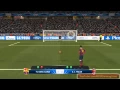 Penalty shootout Barcelona vs AC Milan - PC Gameplay PES 2014 !