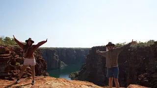 Perched ON TOP Of 80 Metre HIGH WATERFALLS – Sailing Up The Famous King George River