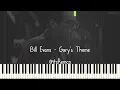 Bill Evans - Gary's Theme 1977 (Jazz Piano Synthesia + Double Bass)