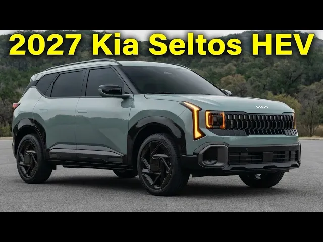 2027 Kia Seltos HEV First Look: Telluride Styling Meets Near-30-Inch Screens