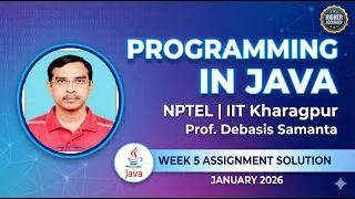 NPTEL Programming In Java Week 5 Assignment Solution Jan 2026