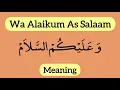 Download Lagu Waalaikumsalam Warahmatullahi Wabarakatuh and Wa Alaikum Assalam Meaning