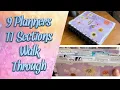 9 planners 11 sections franken planner walk through
