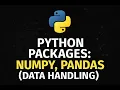 5 PYTHON PACKAGES NUMPY PANDAS DATA HANDLING - CHALLENGE