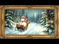 Cozy Snowmen Friends Christmas Snowman Painting Vintage Holiday 4K Frame TV Art Screensaver