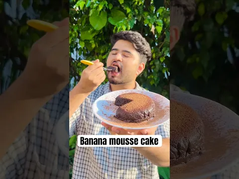 2 Ingredients chocolate cake || Quick evening snack banana cake