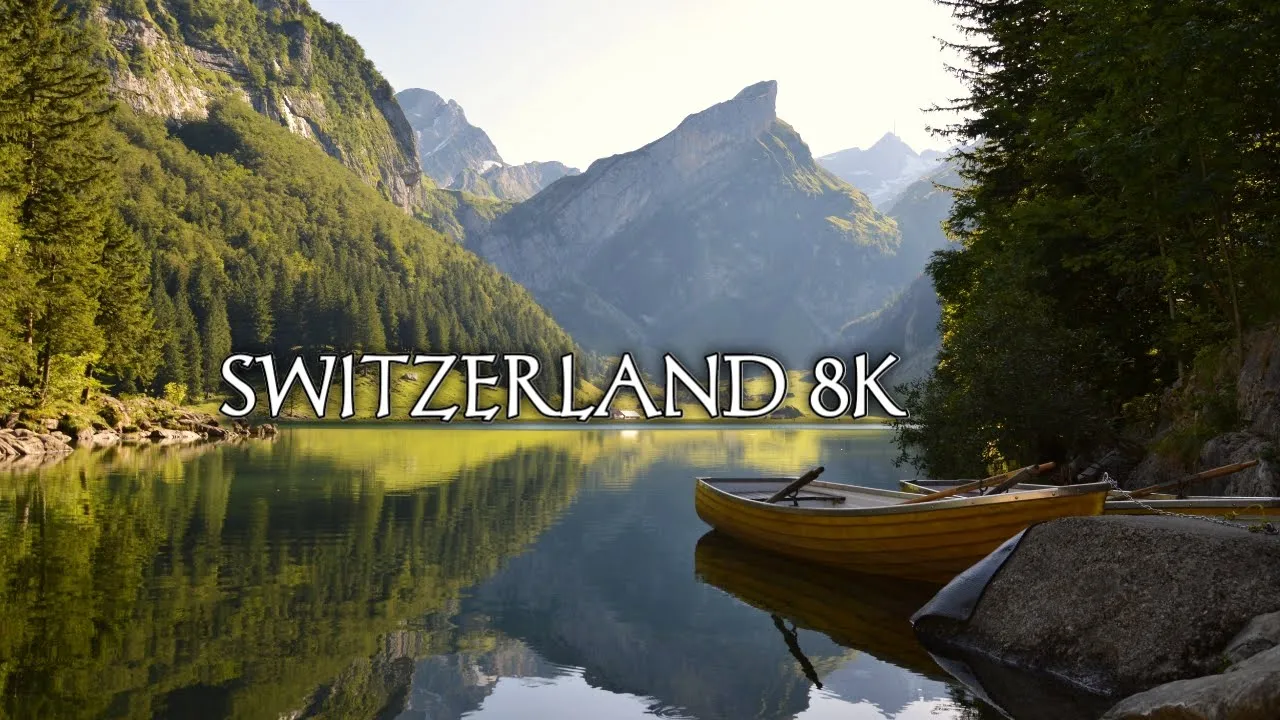 Switzerland 8K - Scenic Relaxation Film With Calming Music (HD Relaxation Film)