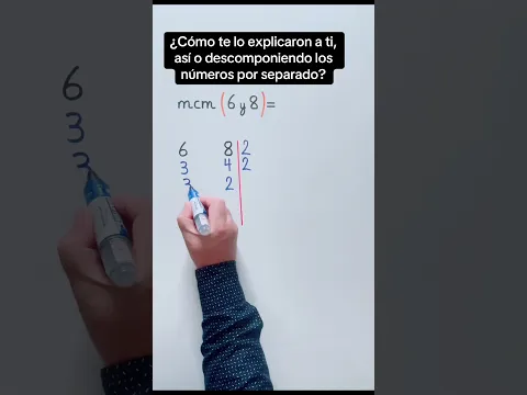 Mínimo común múltiplo mcm