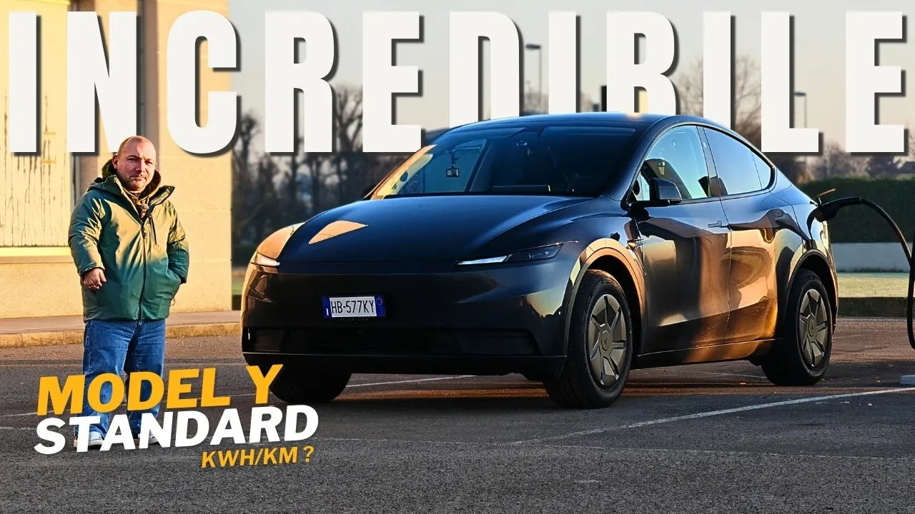 Tesla Model Y Standard: consumi INCREDIBILI nella vita reale