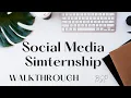 Social Media Simternship Walkthrough
