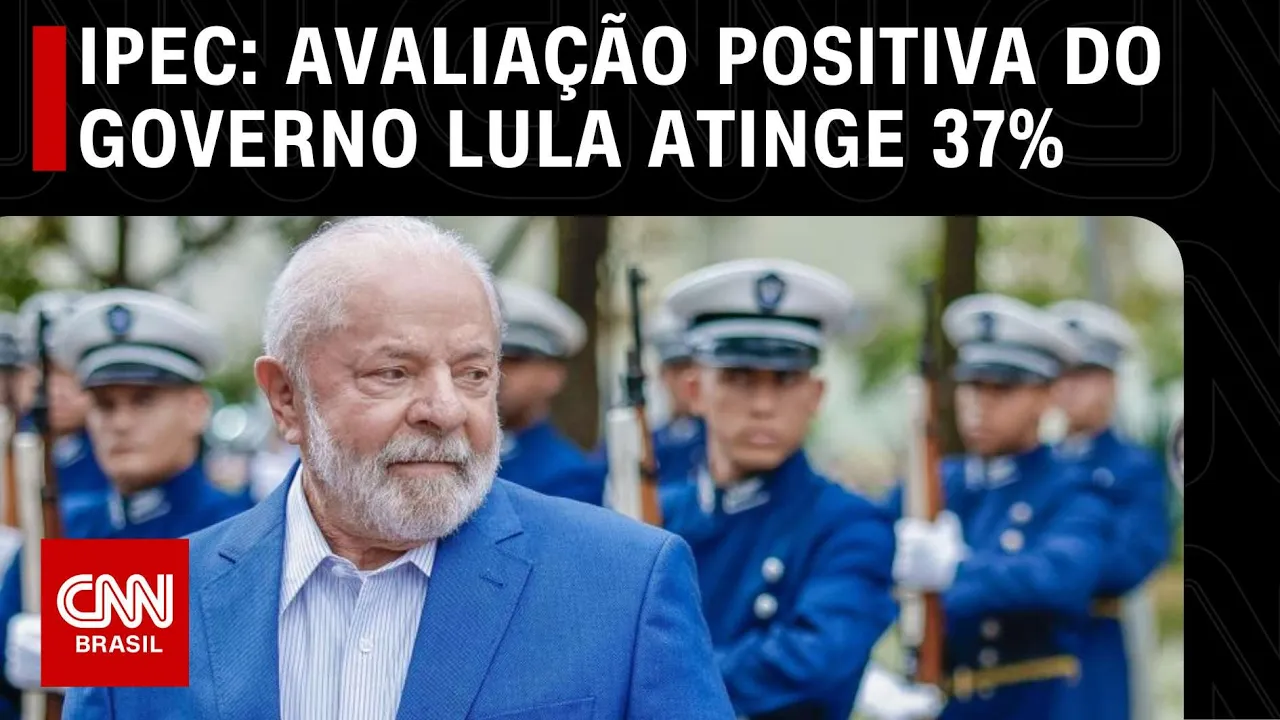 Pesquisa Ipec: avaliação positiva do governo Lula atinge 37% | LIVE CNN