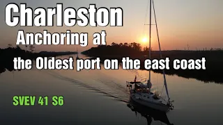 Running from a hurricane. Sailing into Charleston SC. SVEV 41 S6