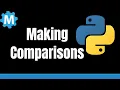Comparison Operators in Python using Robot Mesh Studio