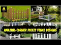Top 42 Amazing Corner Picket Fence Designs