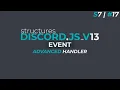Advanced Events Handler Discord JS V13 S7
