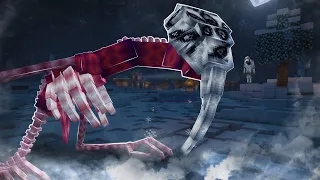 100 يوم في العاصفة الثلجية المخيفة في ماينكرافت هاردكور إليكم ماحدث 