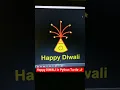 Happy DIWALI drawing in python turtle Happy Diwali Coding Status Learnonpy