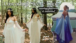 Cascading Sleeve Cape Tutorial & PATTERN (the perfect romantic fantasy accessory)
