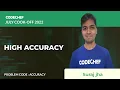 ACCURACY HIGH ACCURACY July Cook-off 2022 Problem Solutions CodeChef
