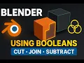 Blender Booleans Tutorial Cut Join Subtract Objects