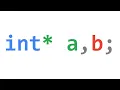 Declaring multiple pointers C declarator syntax pitfall explained with simplified grammar excerpt