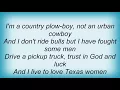 Hank Williams Jr. - Texas Women Lyrics