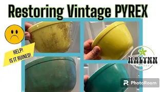 Restoring Vintage Pyrex-Oxidation is it Ruined