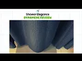 Transform your shower experience with the Dynamene Extra Long Shower Curtains