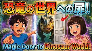 【アニメ】巨大な恐竜が現れた!! 魔法の扉を開けると恐竜の世界へ?! 🦖✨ Magic Door to Jurassic World!