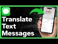 How To Translate Text Messages On iPhone