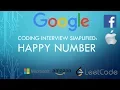 Coding Interview Tutorial 97 - Happy Number LeetCode