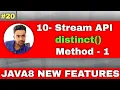 10 Stream API Java8 stream distinct method Stream distinct method Part-1 In Hindi