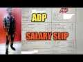 ADP Salary slip 2022 monthly salary in hand salary of ADP