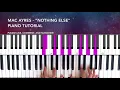 How to Play "Nothing Else" by Mac Ayres (Piano Tutorial)