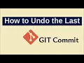 How do I undo the most recent local commits in Git